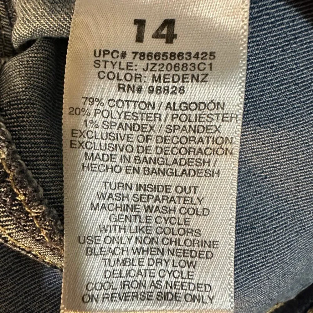 Jordache Size 13 Junior Patchwork